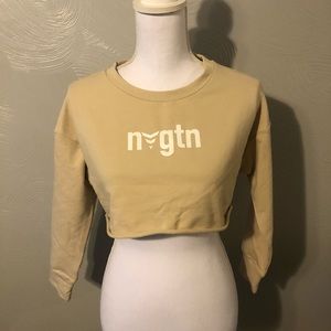 Nvgtn cropped long sleeve workout top